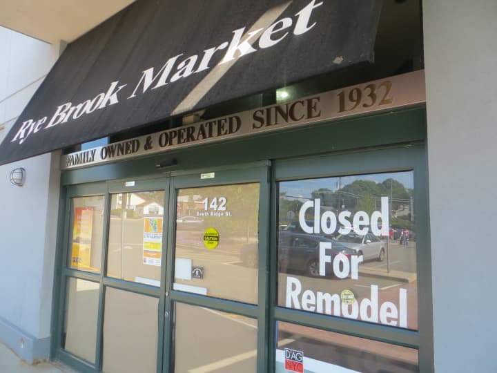 The front entrance to D&#x27;Agostino&#x27;s Rye Brook Market as it looked Monday, surprising customers as well as employees and the building&#x27;s management company.