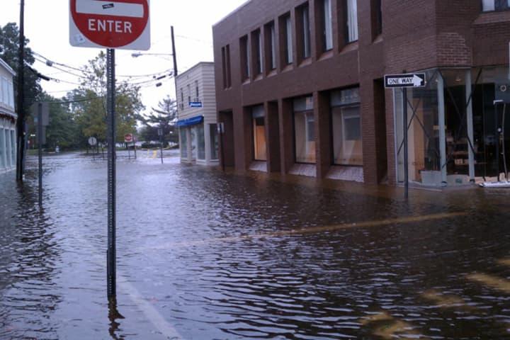 Downtown Westport may once again see flooding like it did during Hurricane Irene last year as Hurricane Sandy is projected to hit the area next Tuesday.