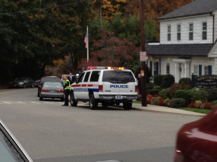 Westchester County police were on hand in Eastchester to escort guests at Frank Forgione&#x27;s funeral.