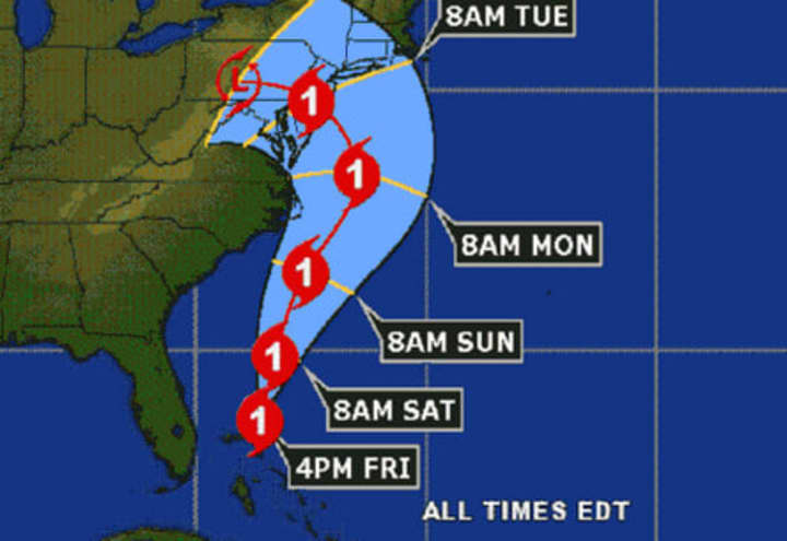 Hurricane Sandy is predicted to hit land early Tuesday, bringing heavy rain, wind and flooding to Fairfield County.