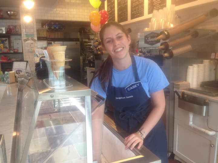 The ice cream scooped up at Westport&#x27;s Saugatuck Sweets, an old-fashioned candy shop, is made in small batches at Longford&#x27;s with fresh ingredients. 