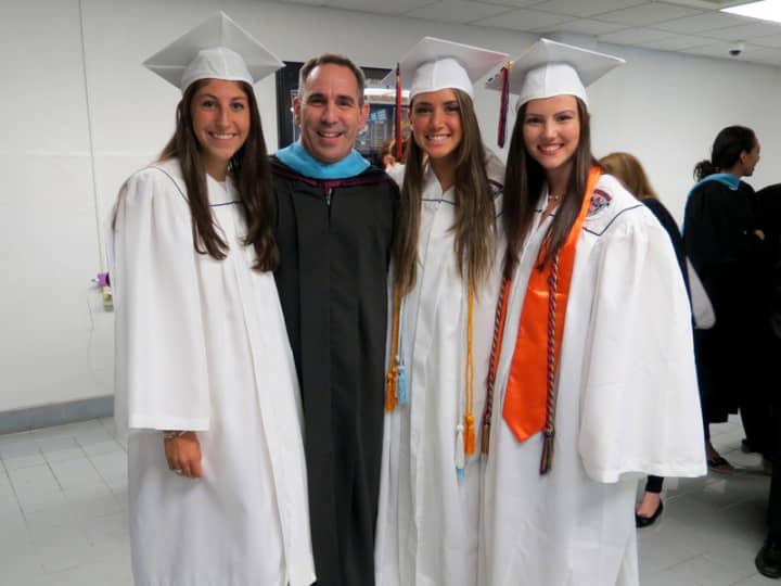 Briarcliff Manor High School graduates celebrate the end of the high school careers.