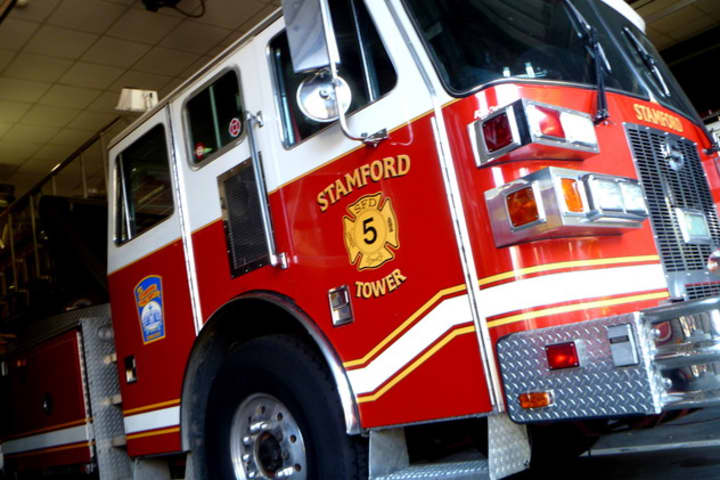 Stamford firefighters doused a garage fire Thursday afternoon at 76 Highland Road. No one was hurt in the fire.