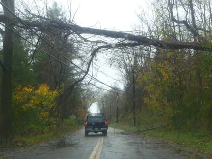 Yorktown police are asking residents to refrain from nonessential travel on town roads while Con Edison, NYSEG and town crews work on downed trees and downed wires.