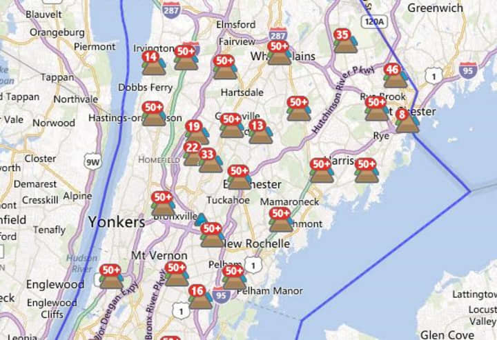 Consolidated Edison said it has restored power to about 140,000 of the 930,000 customers affected by the storm.
