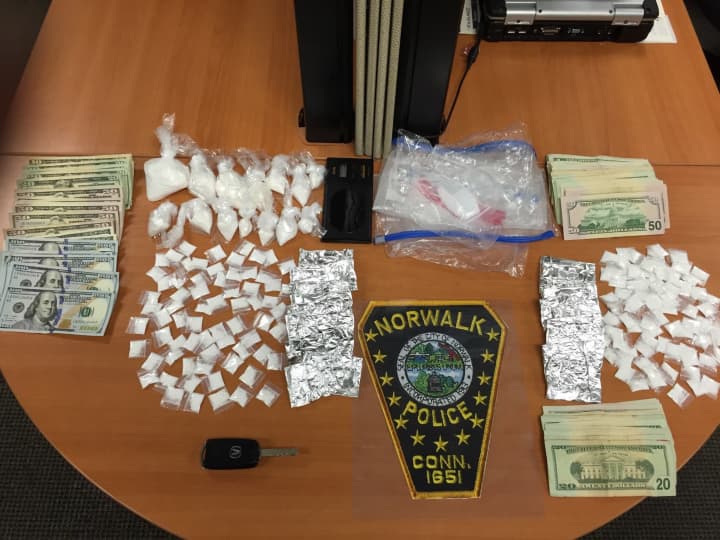 Norwalk police seized a total of 318.24 grams of cocaine and $2,578 in the bust. 