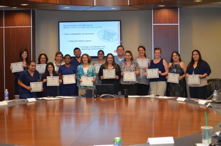 The most recent graduating class of the WCA Hudson Valley Workforce course &quot;Managing the Customer Experience.&quot;