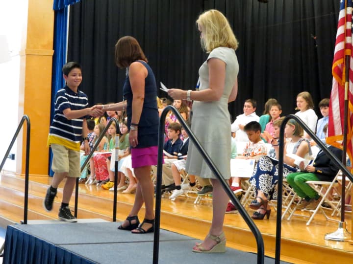Carrie E. Tompkins Elementary School had a moving-up ceremony for its fourth-grade students June 24.  