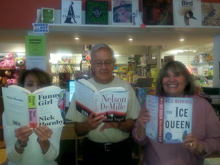 Some of the staffers at Anderson&#x27;s Book Shop in Larchmont.