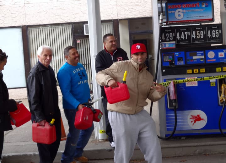 Some motorists waited in line for more than an hour for gasoline in Yonkers.