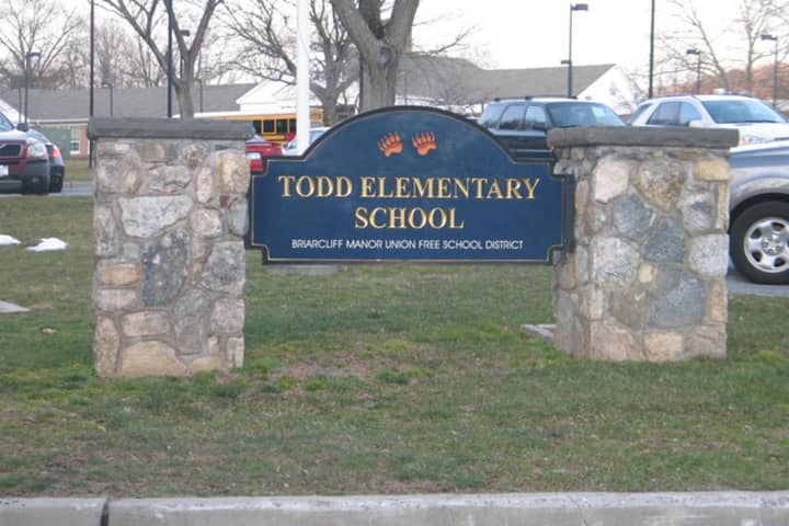 Todd Elementary School is one of two in Briarcliff Manor that are shutting off faucets and fountains because of lead concerns.