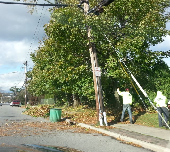Lines throughout Westchester County are still being repaired in the days after Hurricane Sandy. Cable and satellite customers may be eligible for post-storm credits from providers for the days service was out.   