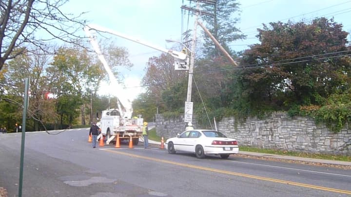 Utility crews had power restored allowing Hastings High and Middle School to open Monday.