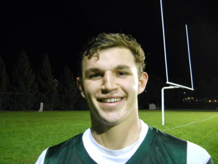 Pleasantville receiver Charlie Montgomery scored the lone touchdown for the Panthers in a 14-9 loss to Lourdes.