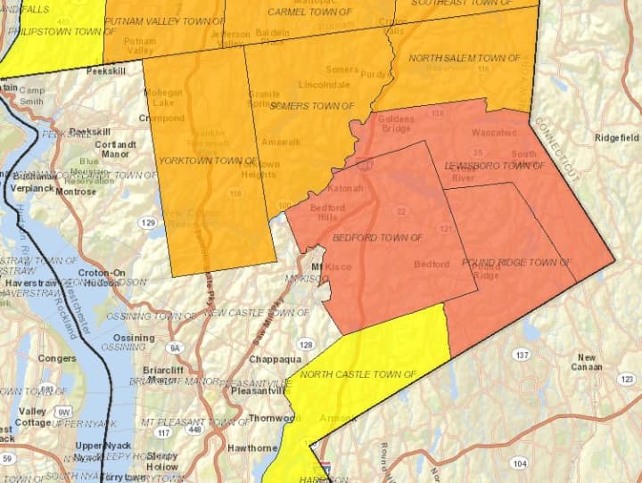 More than 2,400 Lewisboro customers were without power Tuesday morning. 