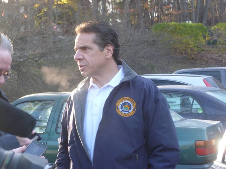 Gov. Andrew Cuomo voted Tuesday morning in New Castle.