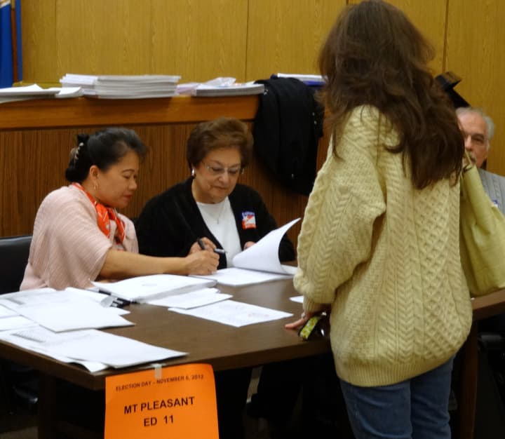 Many first-time voters showed up in Mount Pleasant to cast their ballots. 