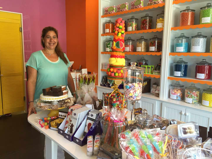 New Rochelle resident Tracy Doyle in her new store, Sweeets.