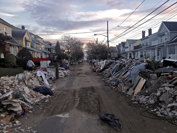 Parts of the Rockaways have been heavily damaged or destroyed by Sandy. Two Tuckahoe organizations are joining to help clean up. 