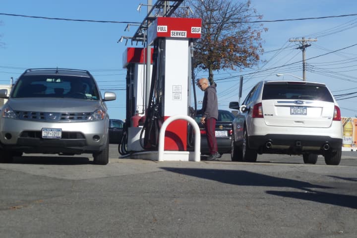 Cars were filling up at Harrison&#x27;s Citgo station Thursday.