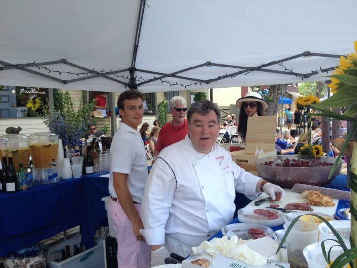 Chef Peter X. Kelly at Piermont&#x27;s Bastille Day Festival.