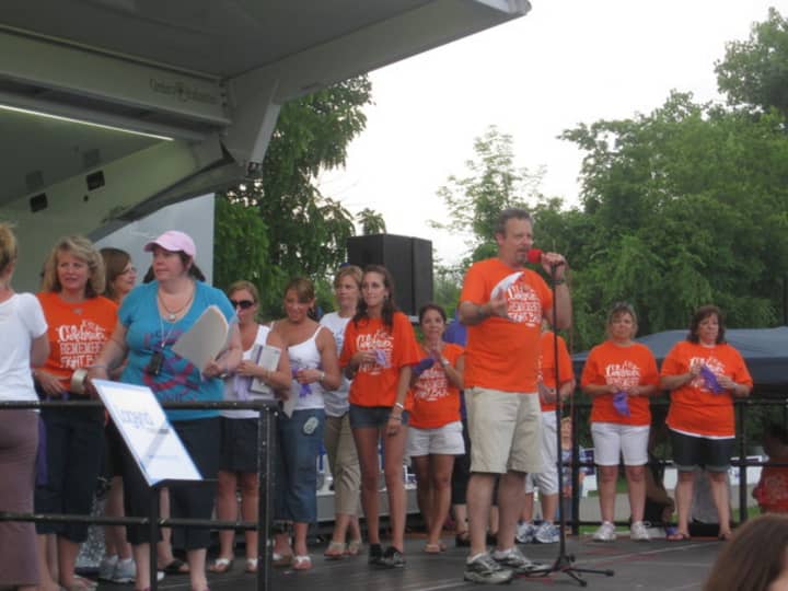 Randy Zapakin, pictured in June 2011, was the master of ceremonies for Yorktown&#x27;s annual Relay for Life walk.
