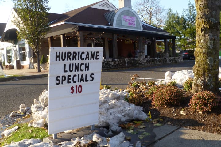 Cactus Rose Cantina in Wilton Center had a hurricane lunch special for people hungry following Hurricane Sandy. The restaurant was busier in the days after the storm. 
