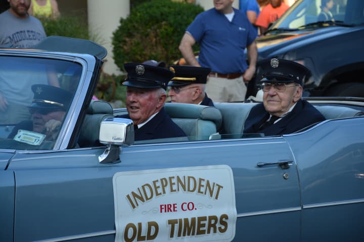 Old timers for the Mount Kisco Fire Department&#x27;s Independent Fire Co.