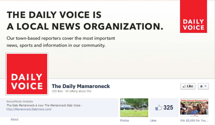 &quot;Like&quot; The Mamaroneck Daily Voice on Facebook today.