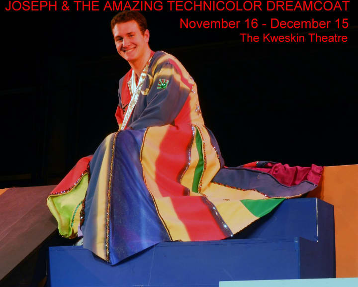 Mike Okulski portrays Joseph in Curtain Call&#x27;s production of &quot;Joseph and the Technicolor Dreamcoat.&quot; 
