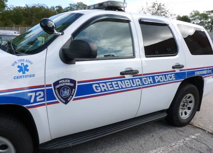 A 24-year-old Scarsdale man was arrested on felony charges, Greenburgh police said Thursday, after he allegedly doused a nearby resident&#x27;s back yard, deck and rear of the home with gasoline -- violating a criminal court order of protection. 