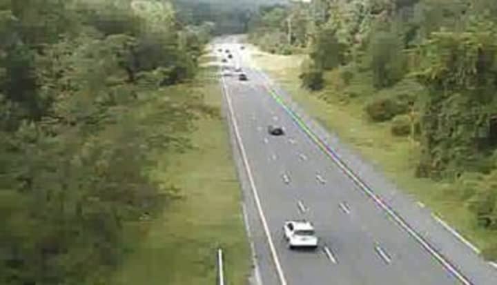 Traffic is moving well after the morning commute on the southbound Taconic State Parkway near Underhill Avenue in Yorktown.