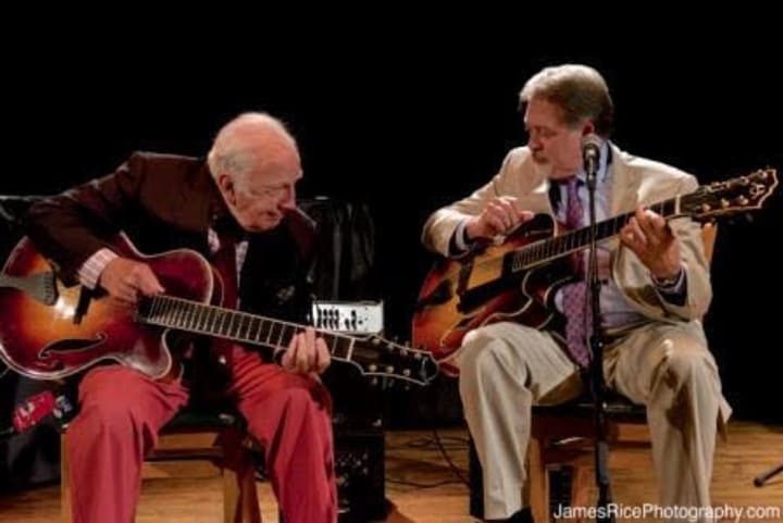 Jazz great Bucky Pizzarelli, left, a legend on the seven-string guitar, will play the music of Billy Strayhorn at the New Rochelle Council on the Arts gala this fall.