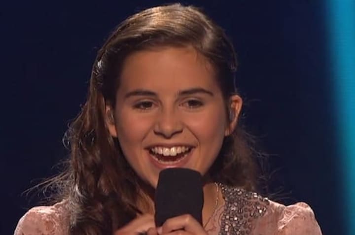 Mamaroneck&#x27;s Carly Rose Sonenclar, smiling after a performance on &quot;X Factor.&quot; She received the second-most viewer votes Thursday night.