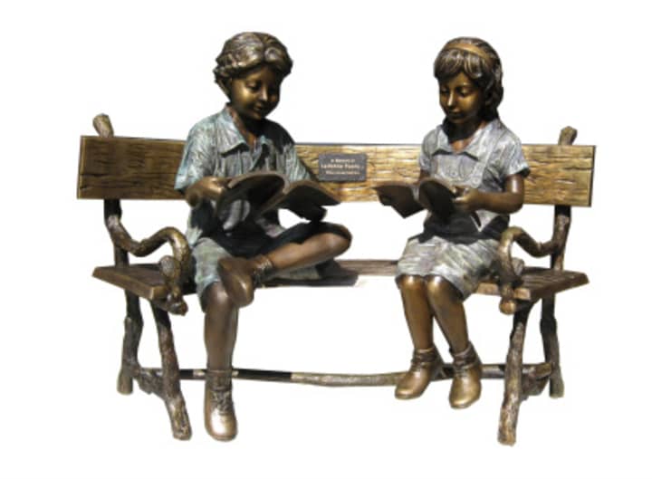 &quot;Children Reading and Relaxing&quot; in Bronze is one of the pieces from the Randolph Rose Collection.