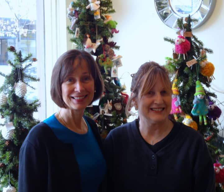 Janet George (left) and Susan Piper, owners of Silk Road in Bronxville will have several sales to attract customers on Small Business Saturday. 