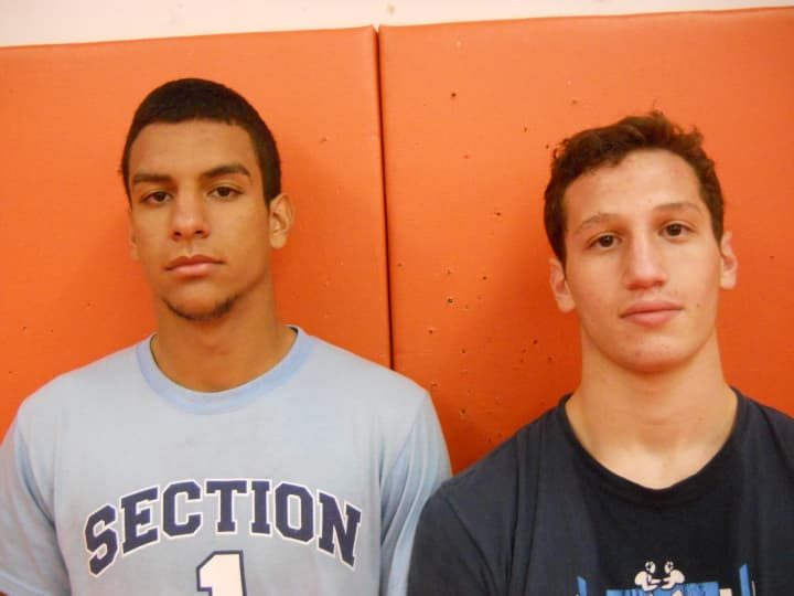 Mamaroneck seniors Dion Duran and Ben Miller welcome an influx of new wrestlers to the varsity wrestling team this season.