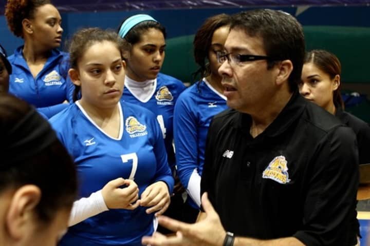 Monroe College women&#x27;s volleyball coach Nephtali Delgado Reyes is a candidate for National Coach of the Year.