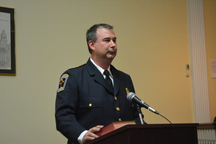 Joseph Spinelli, pictured in late 2014 shortly after becoming Mount Kisco&#x27;s village police chief.