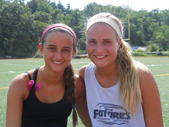 Harrison&#x27;s Michelle Loguidice, left, and Kaitlyn Gotte, right, and their Hudson Valley teammates will compete in the National Field Hockey Festival Wednesday through Sunday in Florida.
