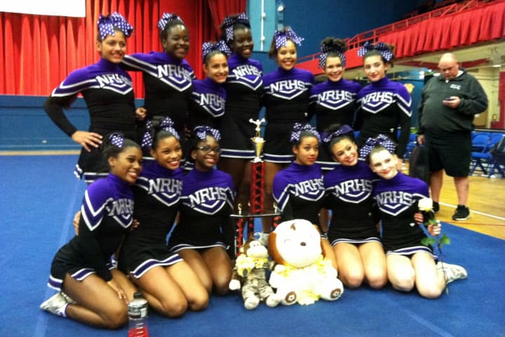 The New Rochelle High School cheerleaders won their first grand championship in more than two years.
