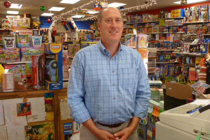 Chris Kilbane of the New Canaan Toy Store will be open on Saturday and hopes people will come out, though he&#x27;s expecting more shoppers after Thanksgiving weekend. 