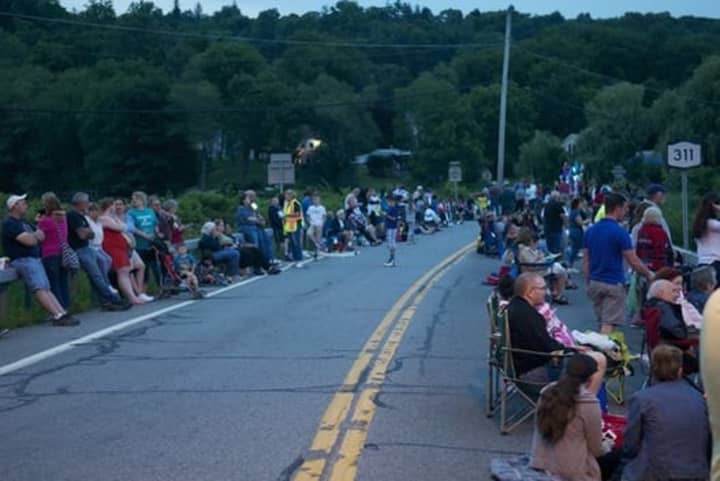Lake Carmel is located in the Town of Kent, not the Town of Carmel. Above, The Town of Kent held its annual fireworks display over Lake Carmel July 3.