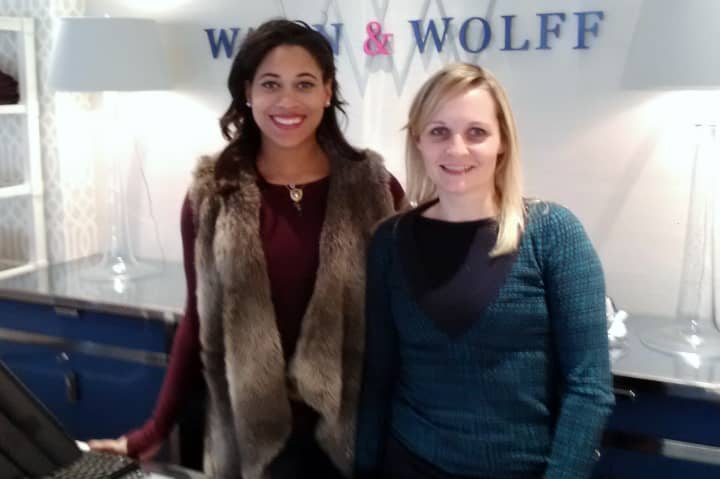 Nicole Harris and Heidi Price of Wallin &amp; Wolff in Rye are happy with the support they received from the community on Small Business Saturday.