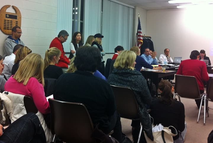 Parents filled the Ridgefield Board of Education hearing room to explain how they felt about the possibility of closing one of Ridgefield&#x27;s six elementary schools.