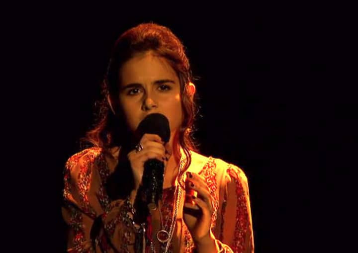 Carly Rose Sonenclar took the No. 1 spot in viewer votes on &quot;X Factor&quot; last week. The 13-year-old is a Rye Neck Middle School student from Mamaroneck.