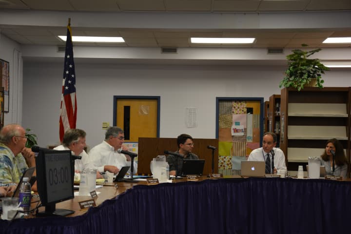 The Katonah-Lewisboro school board at its meeting on Thursday, July 30.