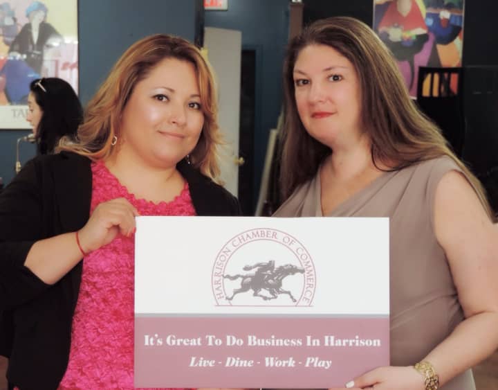 Chamber President Holly Sharpe, right, with Brenda Maeda, the organization&#x27;s vice president, recently promote the community&#x27;s business district.