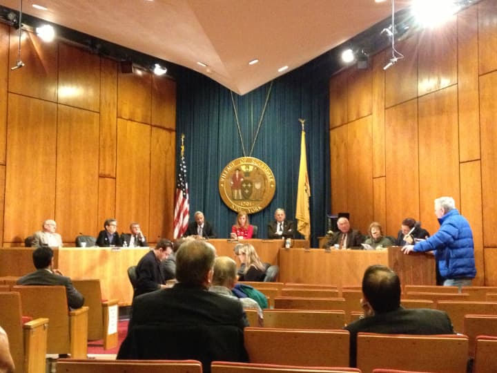 Residents addressed the Scarsdale Board of Trustees on Tuesday.