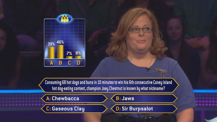Yorktown teacher Jill Proskin walked away from her ninth question on ABC&#x27;s &quot;Who Wants to be a Millionaire?&quot;
